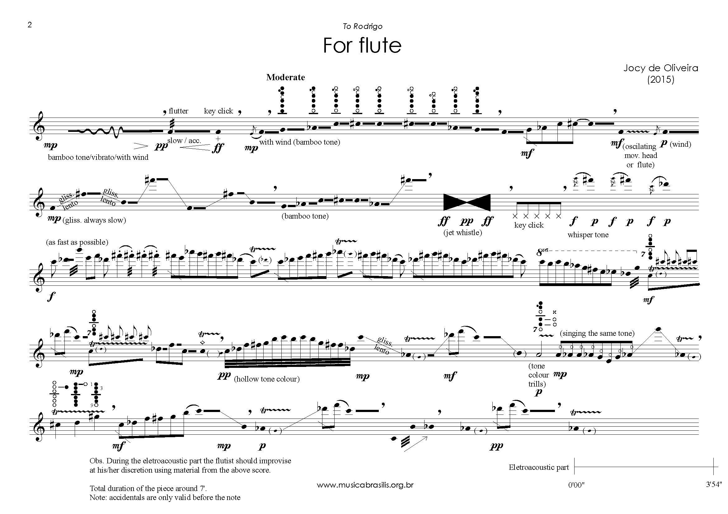 For flute