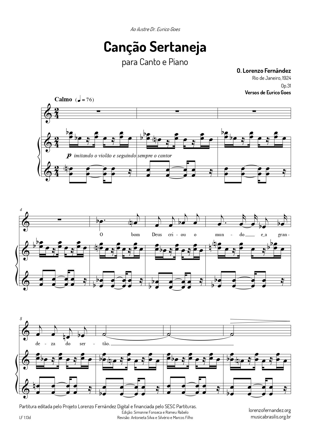 Canção sertaneja op.31