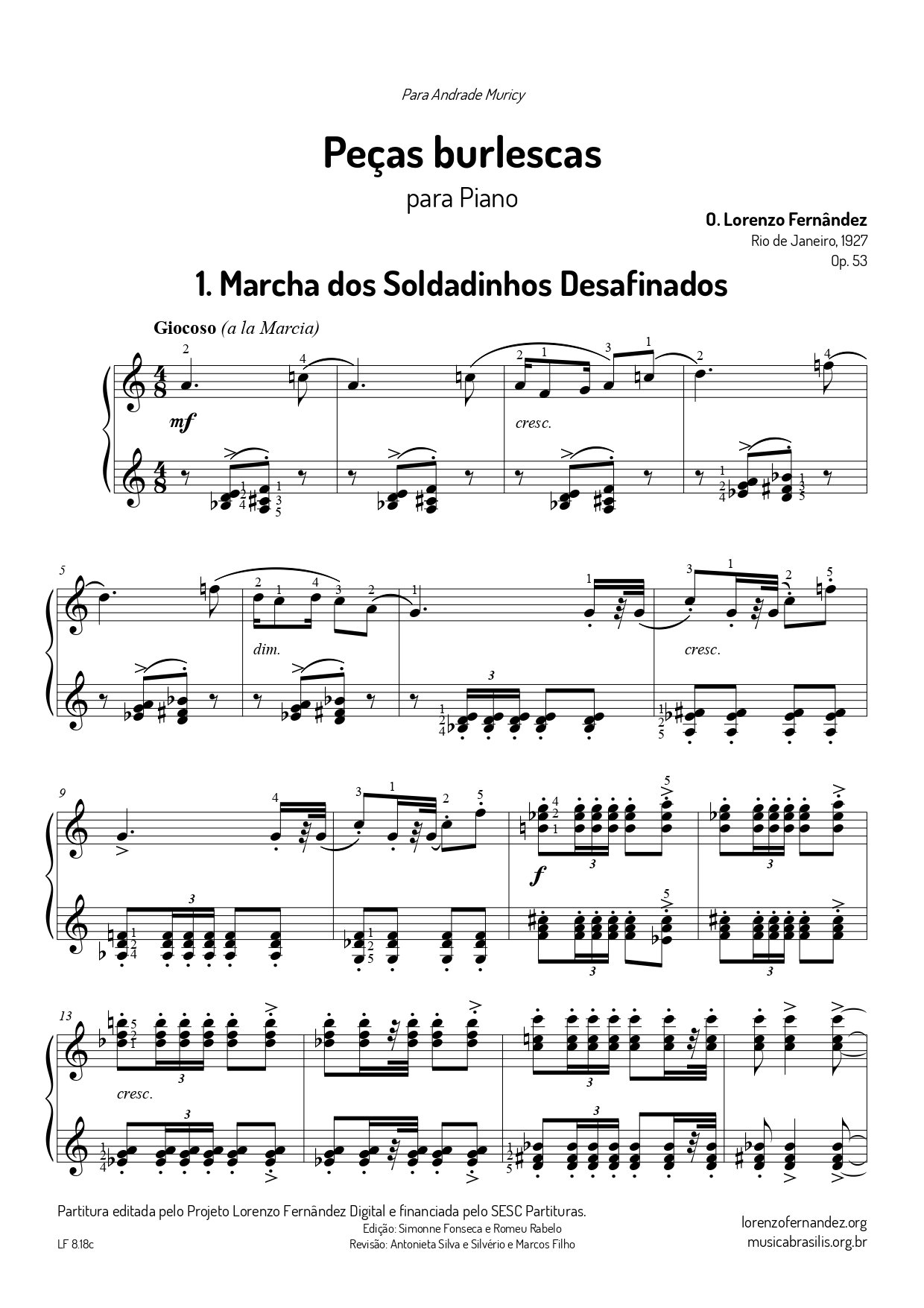 Peças burlescas op.53