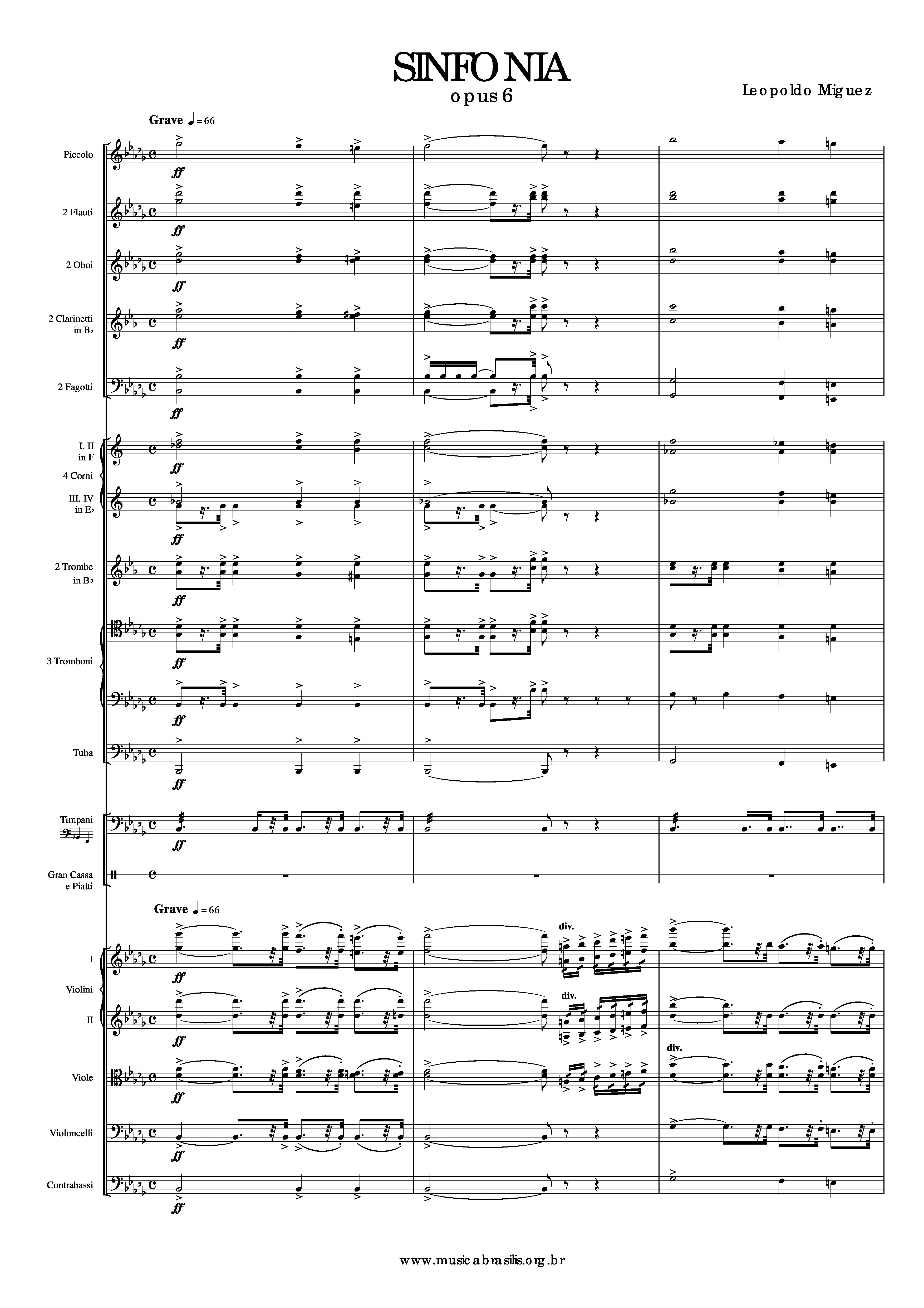 Sinfonia opus 6