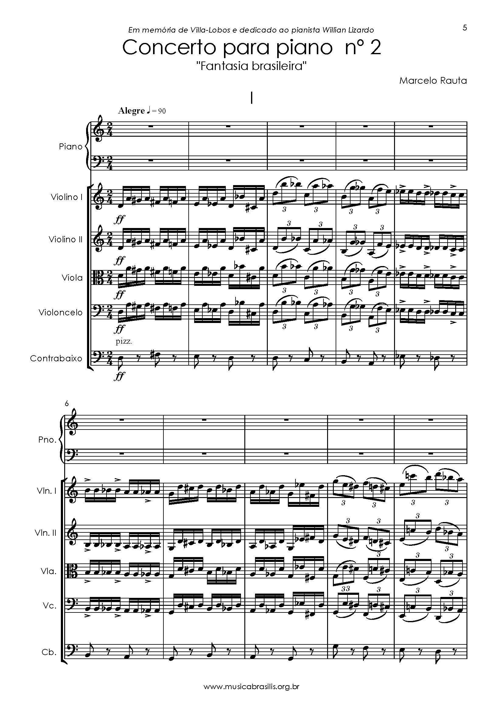 Concerto para piano n. 2 (versão para orquestra de cordas)