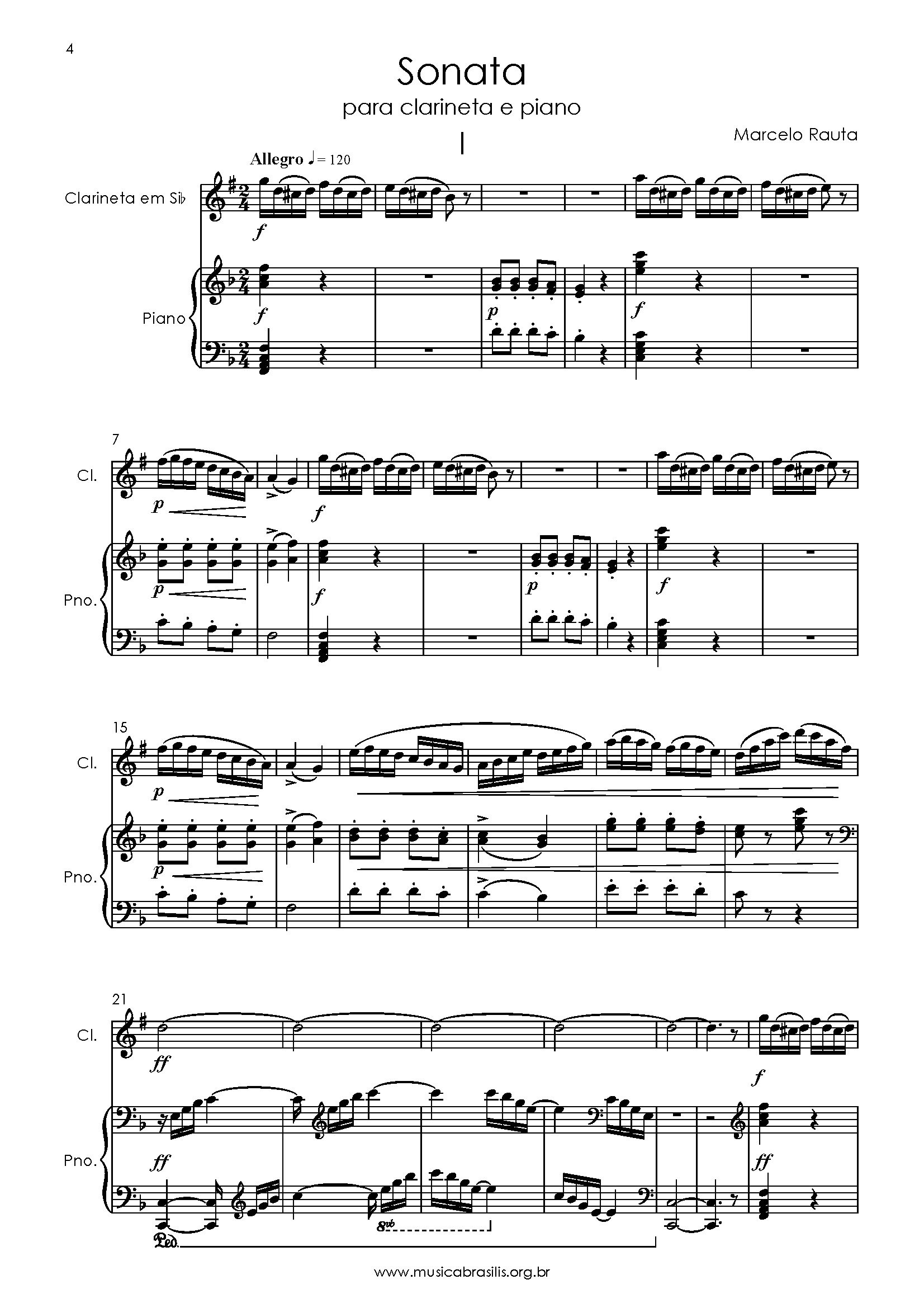 Sonata para clarineta e piano