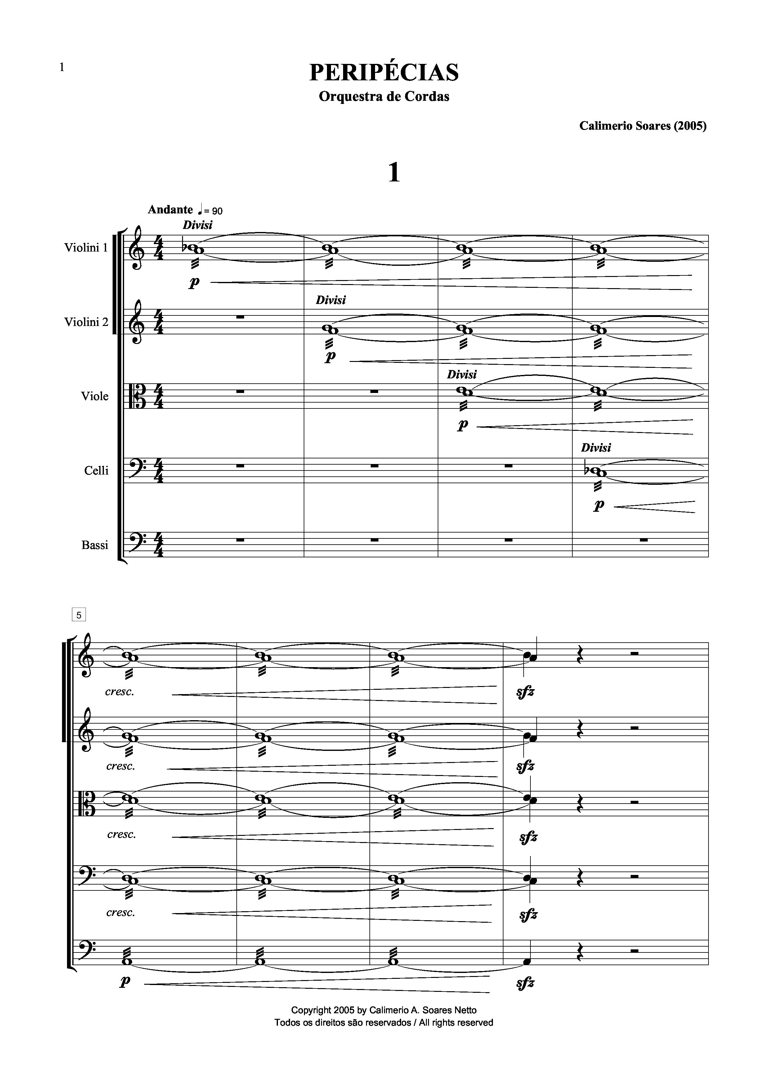 Peripécias para orquestra de cordas