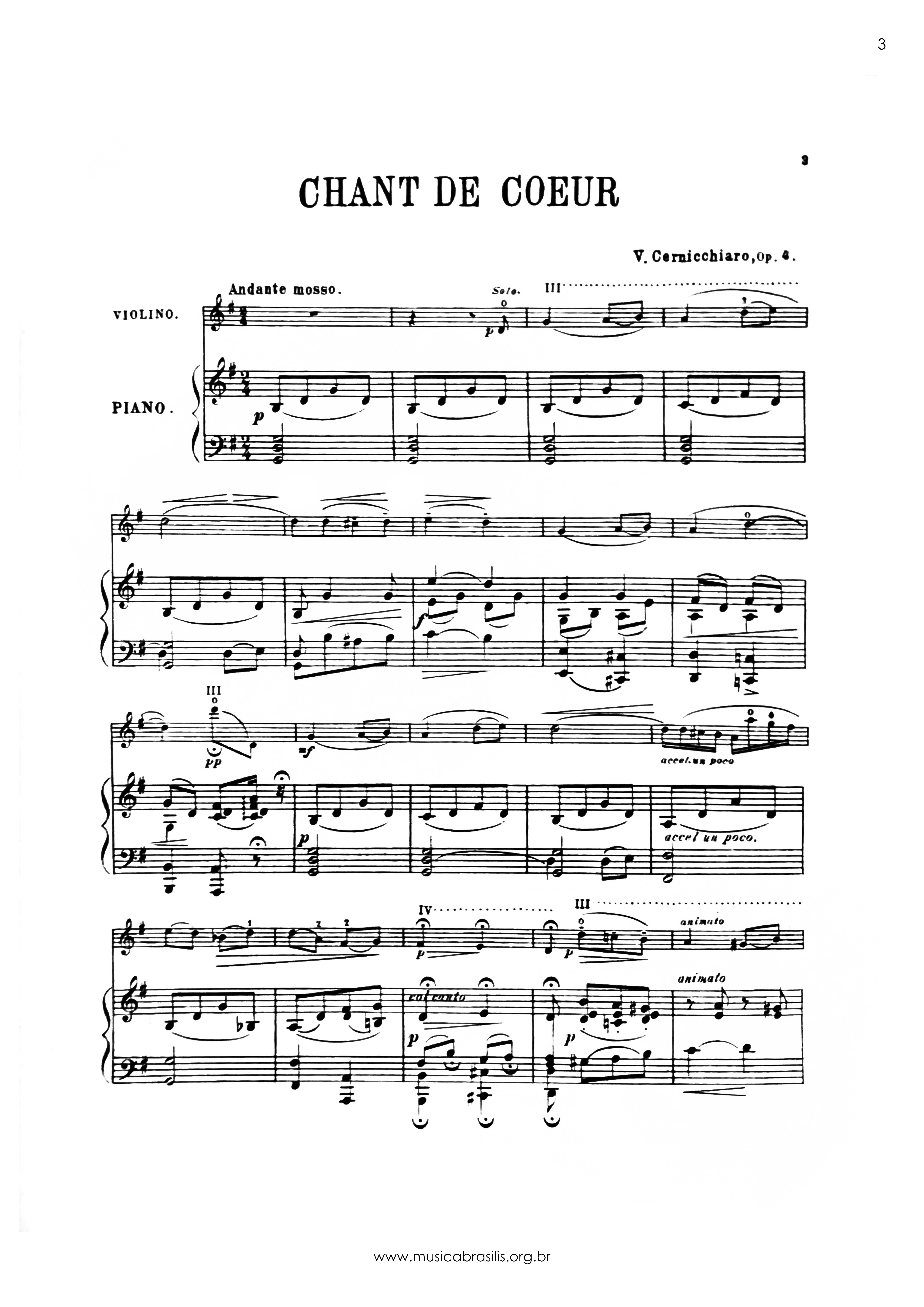 Chant du coeur